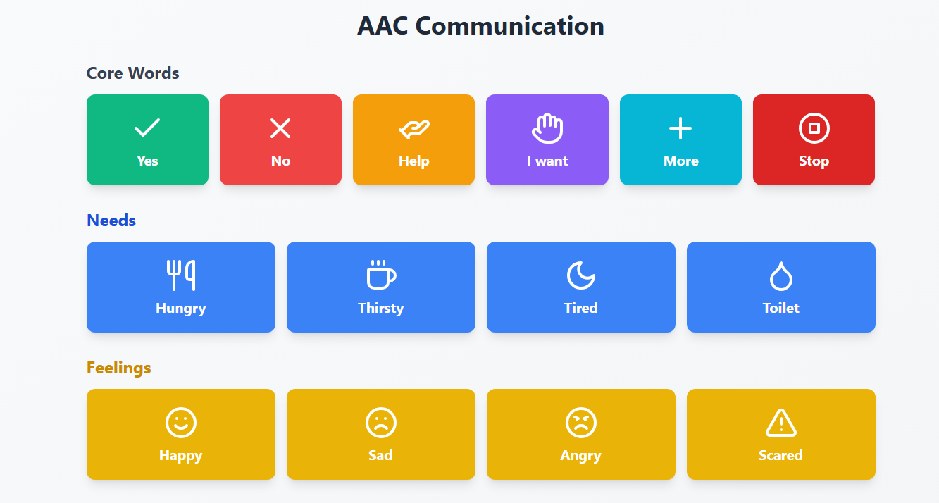 MyTalk Web App Screenshot